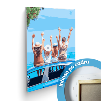 Pictura pe numere 35x50 cu CADRU